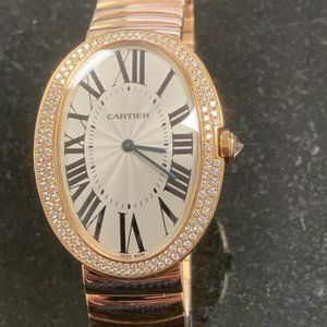 Cartier Baignoire 18K Rose Gold Watch Brand New